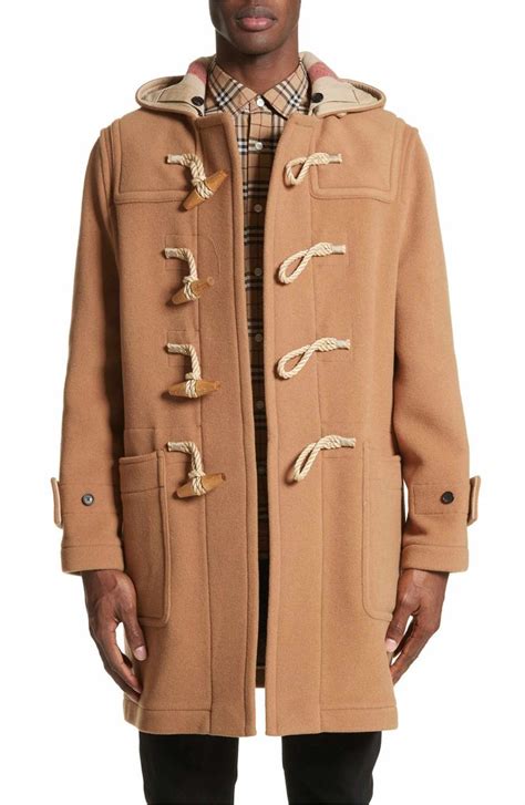 burberry duffle coat mens nordstrom|burberry merton duffle coat.